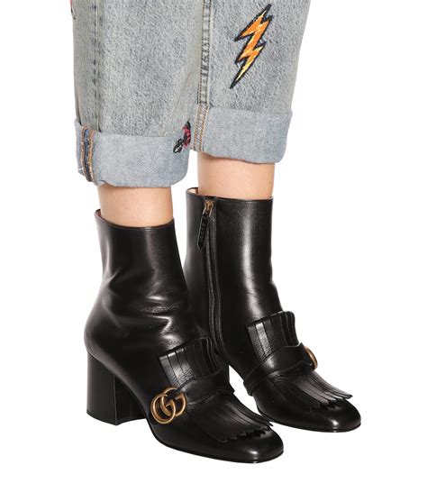 gucci star marmont shoes|gucci marmont fringe boots.